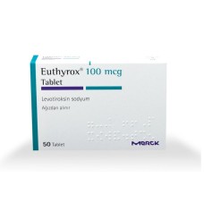EUTHUROX (LEVOTIROKSIN) 100 MCG 50 TAB MERCK Merck